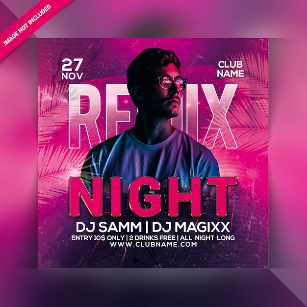 Remix Night Party Flyer