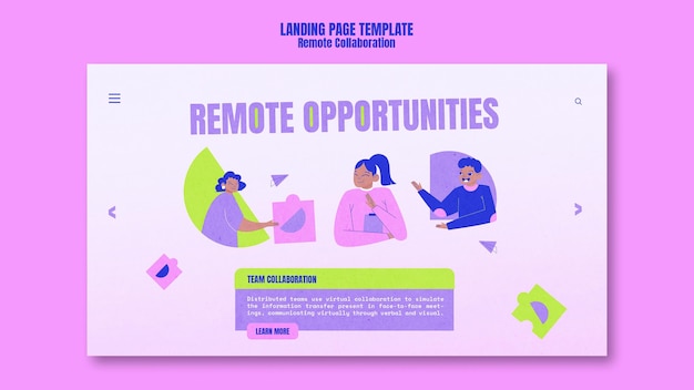 PSD remote collaboration homepage