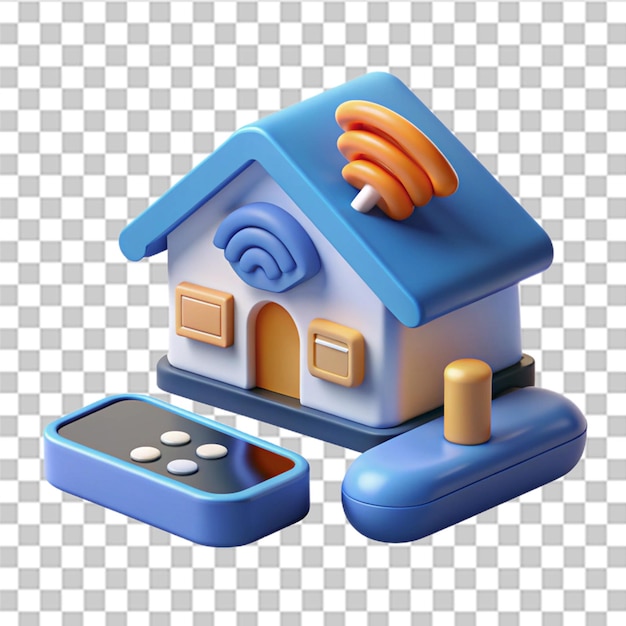 PSD remote wireless 3d icon illustration