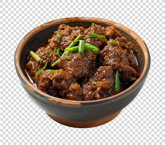 PSD rendang on transparent background