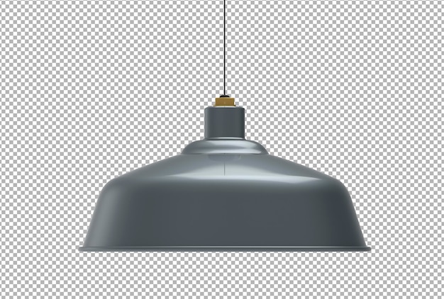 PSD render of isolated 3d hanging lamp scene creator