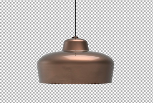 Render of isolated 3d hanging lamp scene creator.