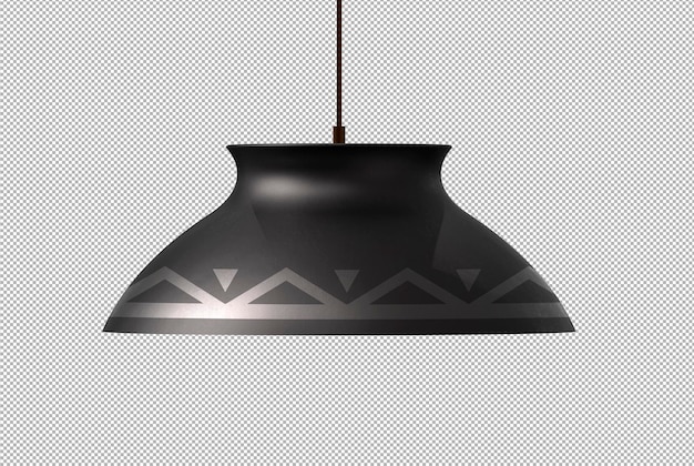 Render of isolated 3d hanging lamp scene creator.