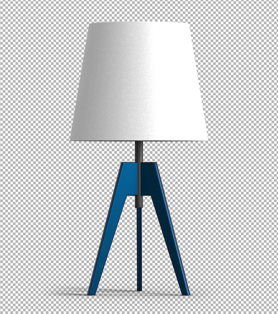 Render of isolated table lamp