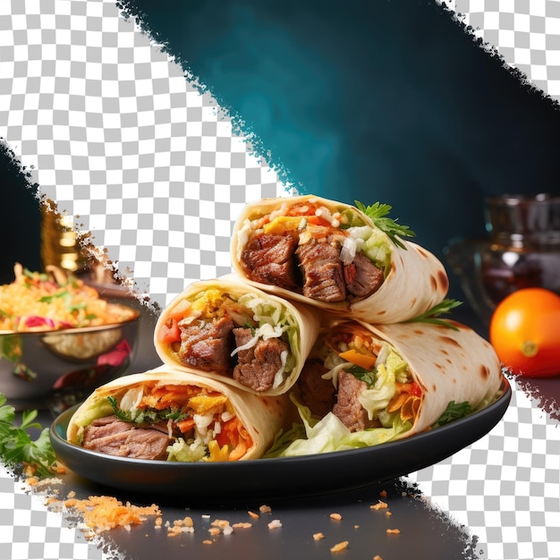 Renowned Middle Eastern dish kebab transparent background