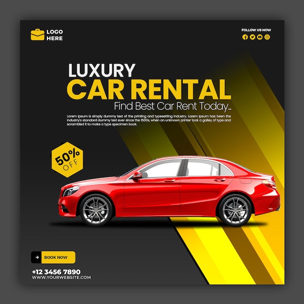 rent car template