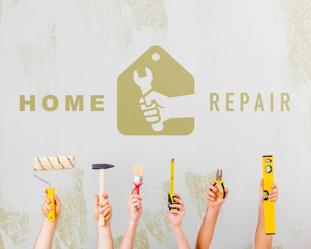 Repair and paint tools for home renovation