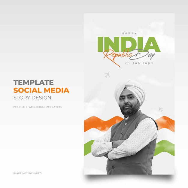 Republic Day Social Media Post Design