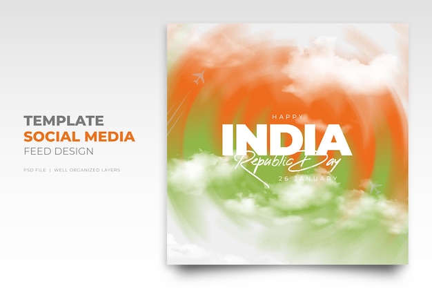 Republic Day Social Media Post Design