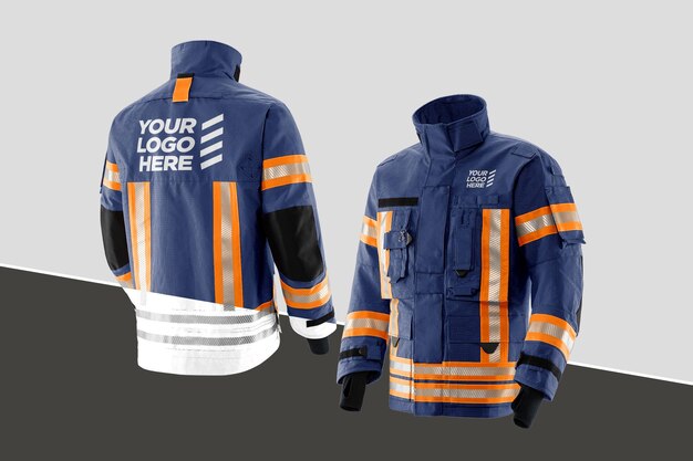 PSD rescue jacket mockup