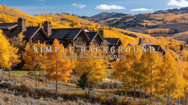 PSD residences on the mountain side of bachelor gulch with golden fall foliage