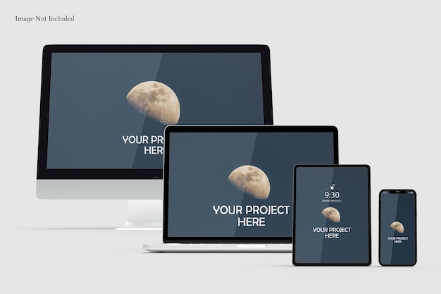 responsive screen mockup