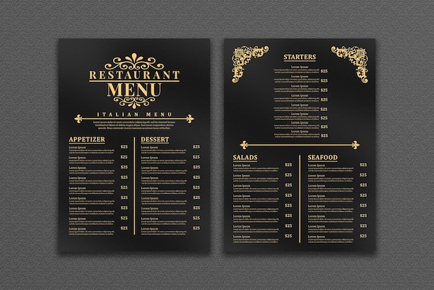 Restaurant Menu Template