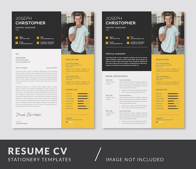 Resume CV and Cover Letter Curriculum Vitae