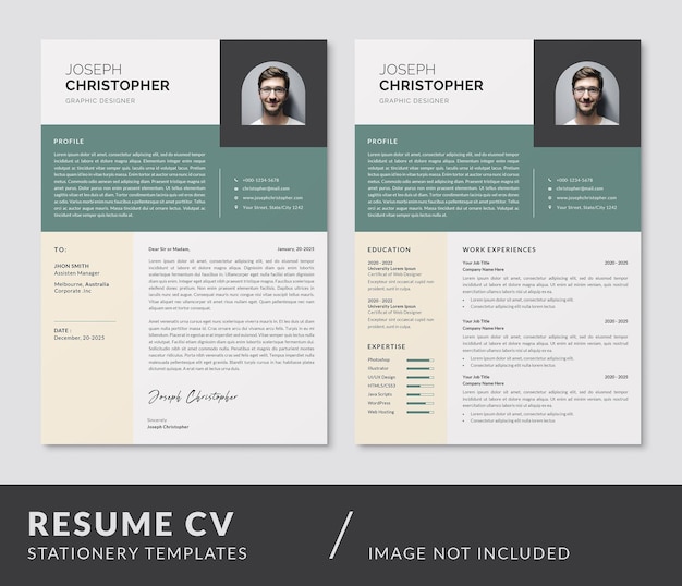 Resume CV and Cover Letter Curriculum Vitae