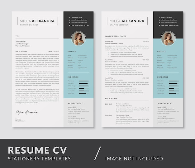 Resume CV and Cover Letter Curriculum Vitae