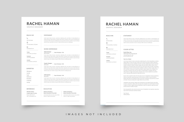 PSD resume template