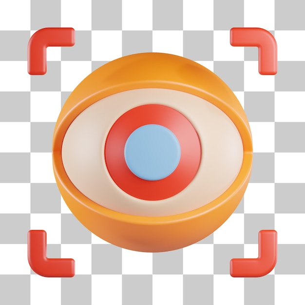 Retina Scan 3D Icon