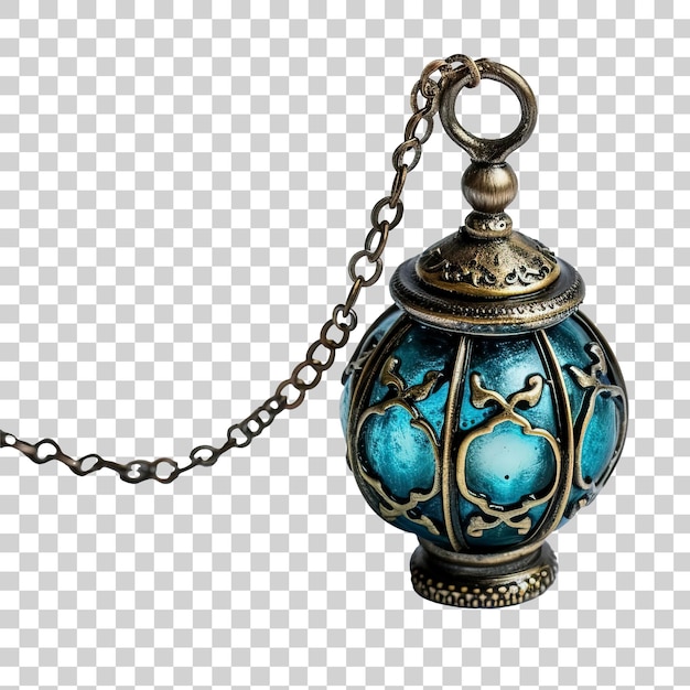 PSD retro arabian lantern isolated on transparent background png