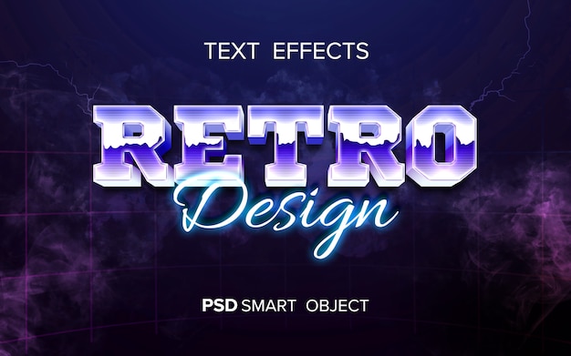 Retro arcade text effect