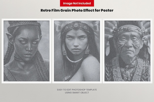 Retro Film Grain Photo Effect for Poster