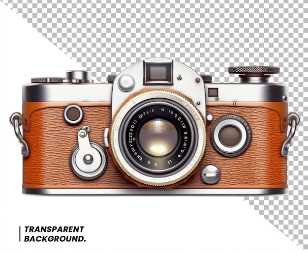 Retro film photo camera isolated