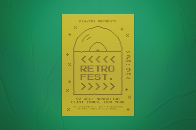 Retro Handheld Video Games Festival Flyer