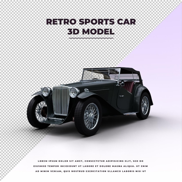 retro sports car