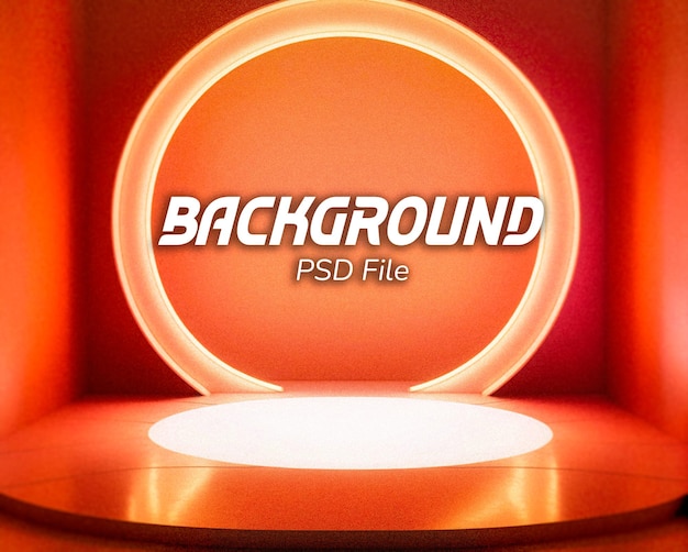 Retro stage background neon lights textured a bright orange sign that says back to back