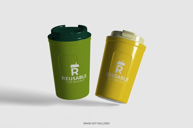 PSD reusable cup mockup