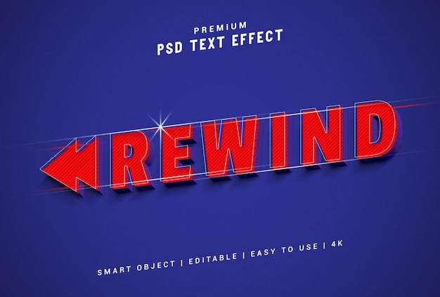 Rewind Text Effect Generator 