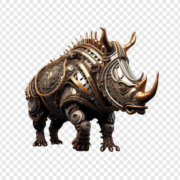 a rhino with a crown on its head and the word quot h quot on it