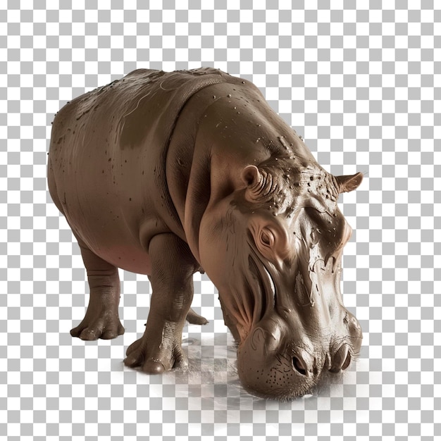 a rhinoceros is standing on a white and black background