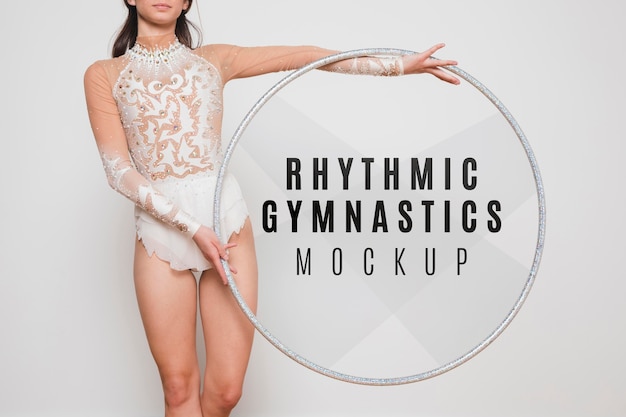 Rhythmic gymnastic close-up