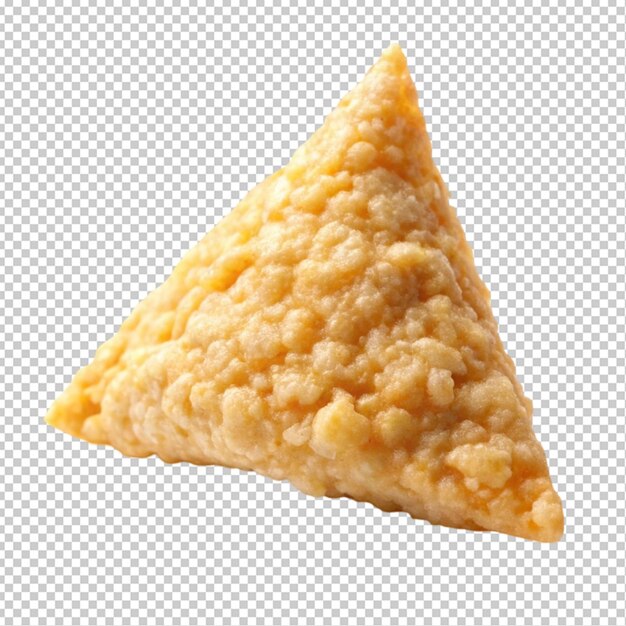 PSD rice crisps triangle close up transparent background