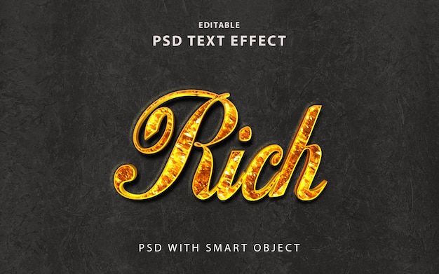 Rich PSD 3D Text Effect