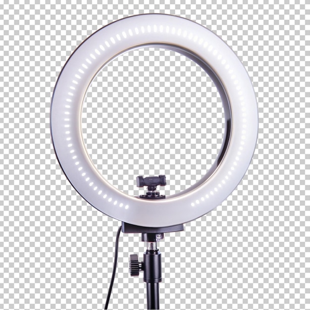 ring light on transparent background