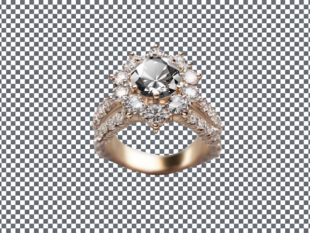 a ring with a diamond on it and a diamond ring on the top