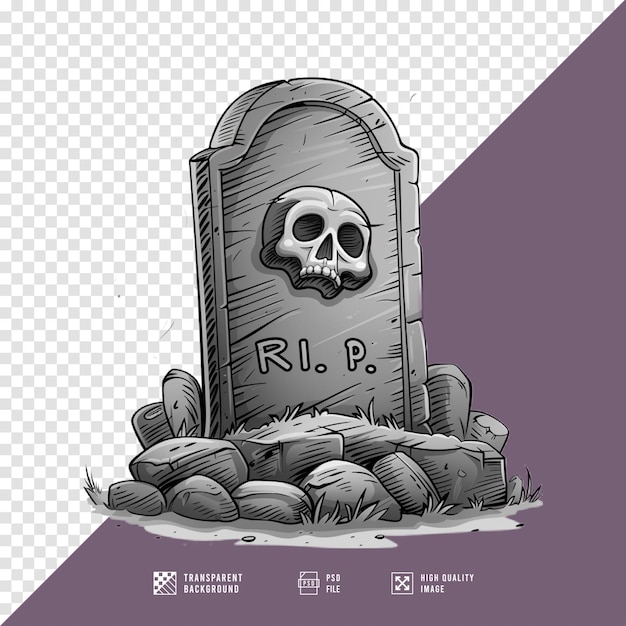 RIP tombstone without background hd quality