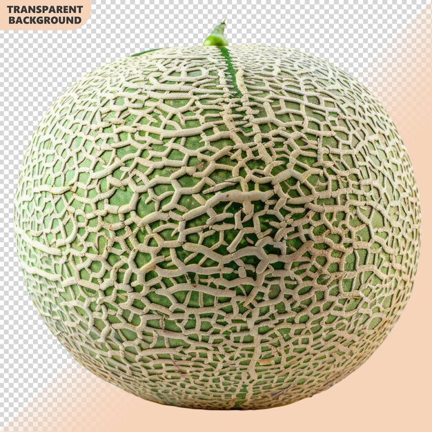 Ripe melon isolated on transparent background