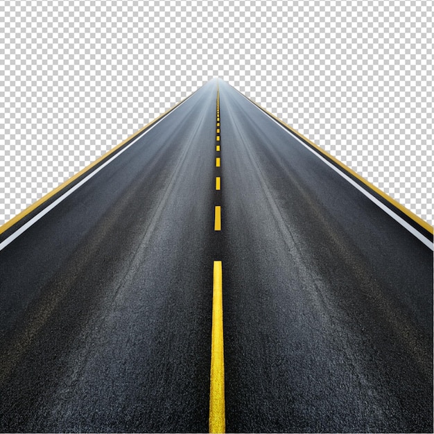 Road isolated on transparent background