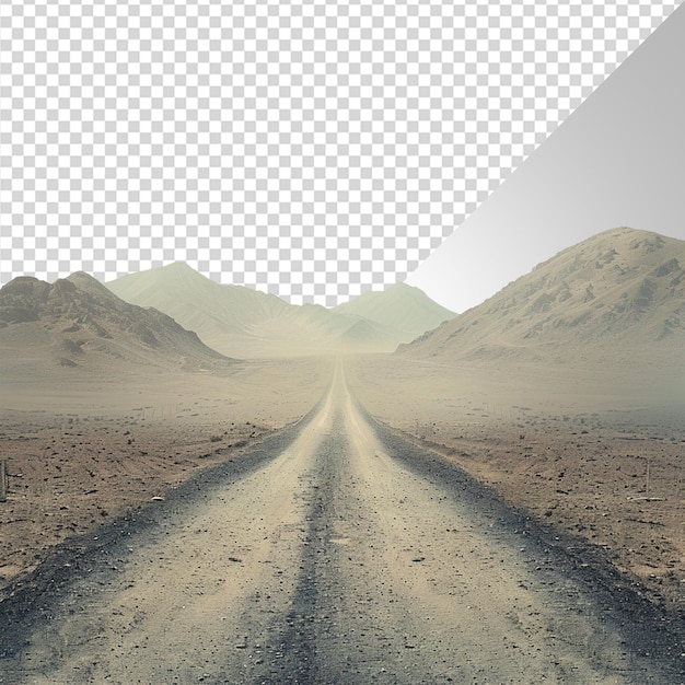 PSD road for nowhere in the desert png