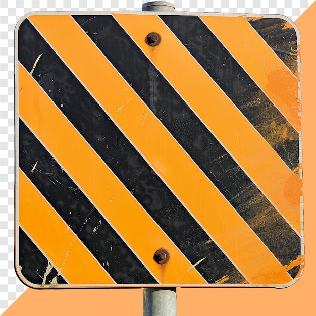 PSD road sign transparent background isolated image generative ai