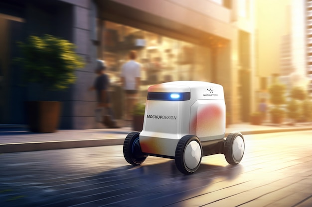 PSD robot delivery service mockup