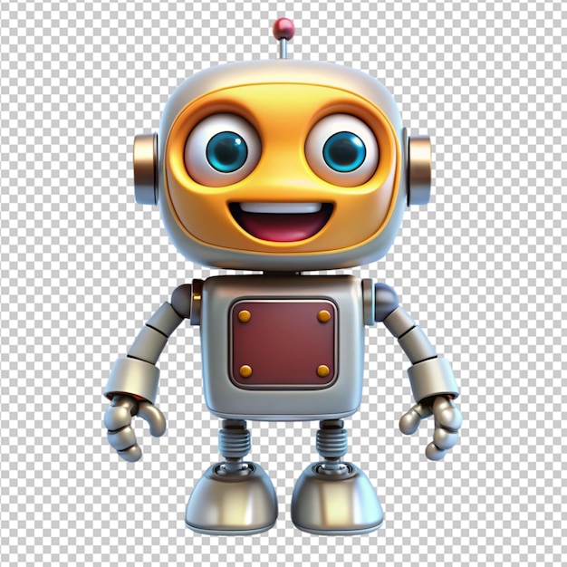 PSD robot emoji transparent background