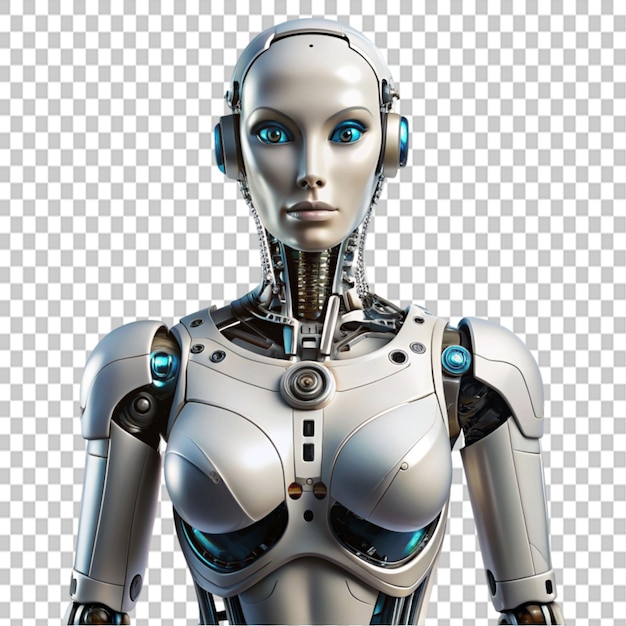 robot female transparent background