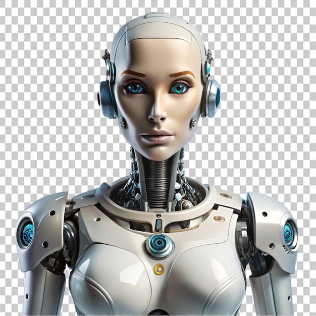 robot female transparent background