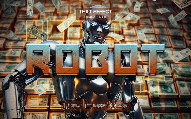 Robot  text effect