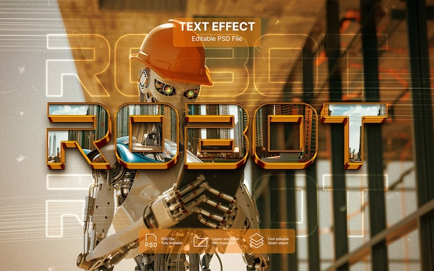 Robot  text effect