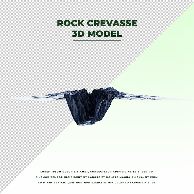 Rock crevasse